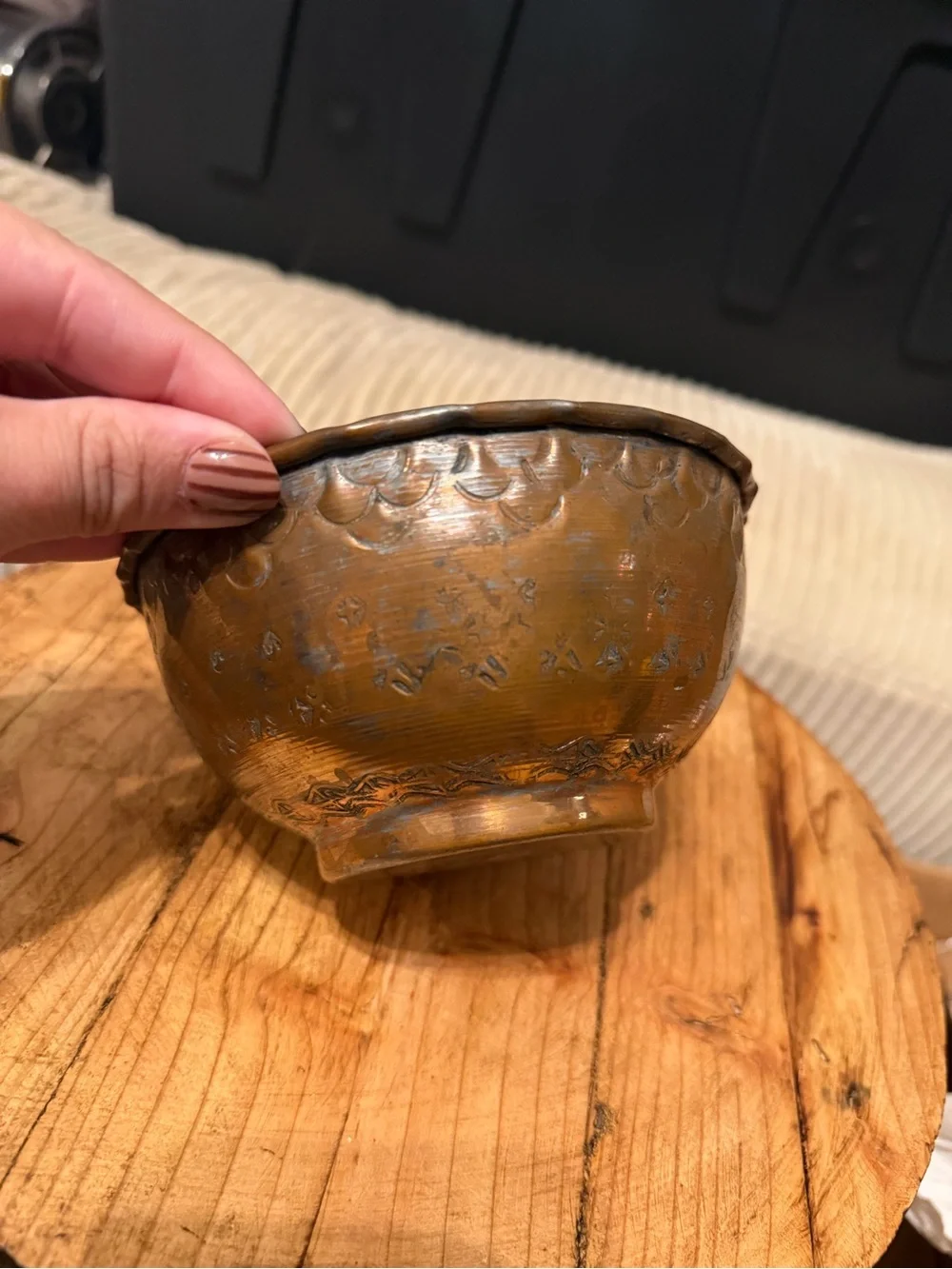 Small Handmade Copper Bowl